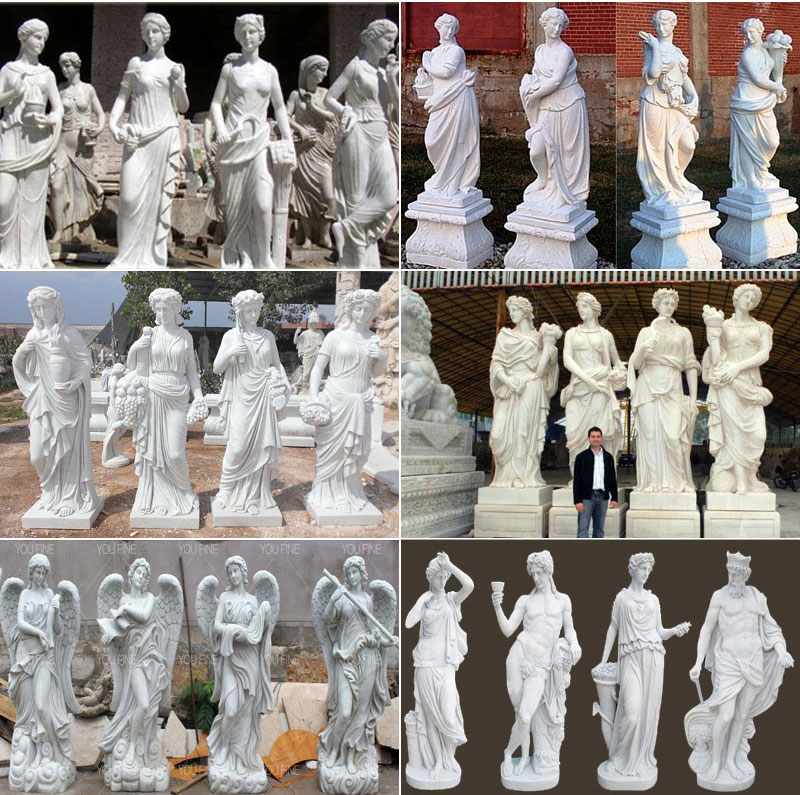 life size four season lady statues