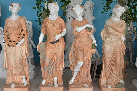 Hand carved classic four season marble statues