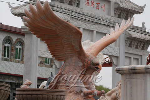 High Quality Marble Eagle Statue with Wings