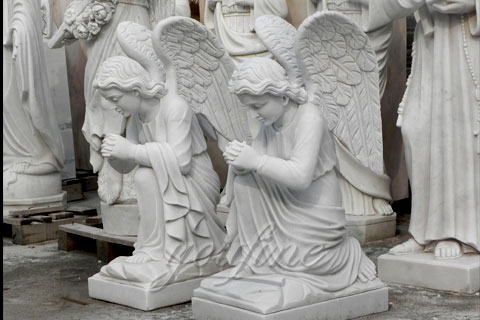 Hot Sale Marble Lovely Angel Pray Boy