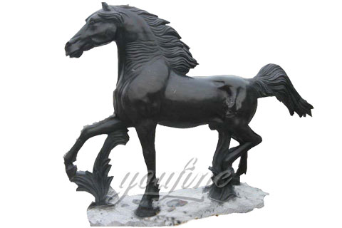 Outdoor Animal Statue For Exhibition Marble Horse