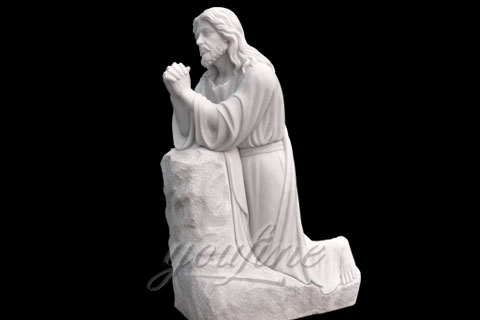 Religious Sacred Heart White Marble Christ Jesus Statues for sale