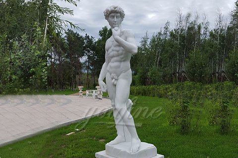 Famous White Marble David Statue