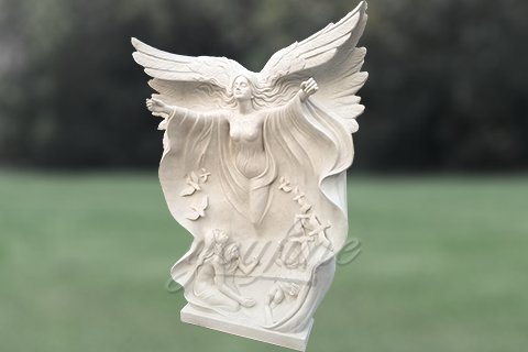 Full Size Outdoor Famous Marble Angle Statues