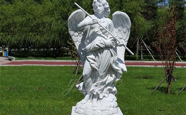 Large life size outdoor marble Sant’Angelo sculpture for decor