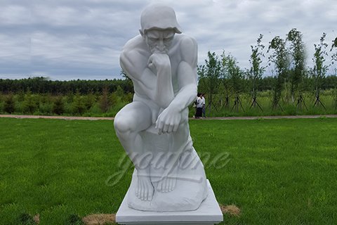 Western Full Size Marble Statue of the Thinker for sale
